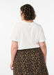 T-shirt en coton avec imprim&eacute;, Blanc, Model image number 2