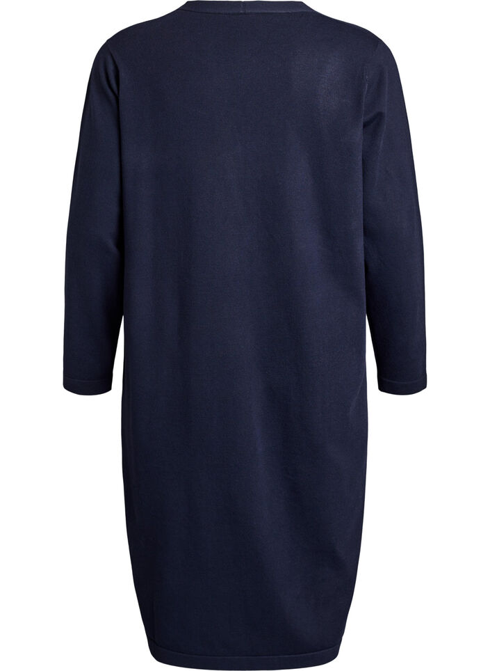 Cardigan long ouvert avec poches, Bleu, Packshot image number 1