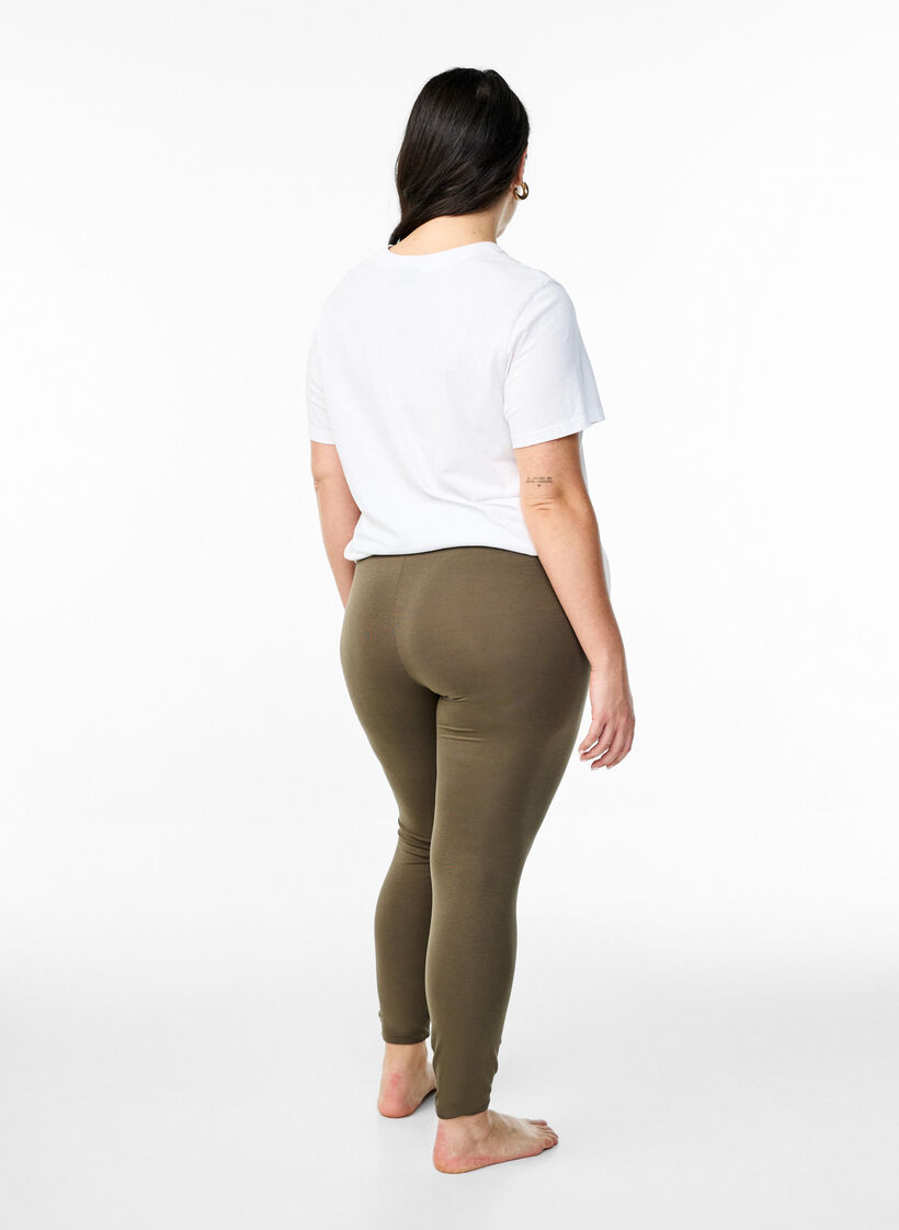 Legging Basic grande longueur, Vert fonc&eacute;, Model image number 2