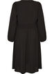 Robe midi avec smocks et boutons d&eacute;coratifs, Noir, Packshot image number 1