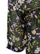 Blouse &agrave; imprim&eacute; floral et col V, Noir, Packshot image number 3
