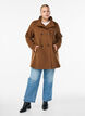 Manteau court &agrave; la coupe &eacute;vas&eacute;e, Marron, Model image number 1