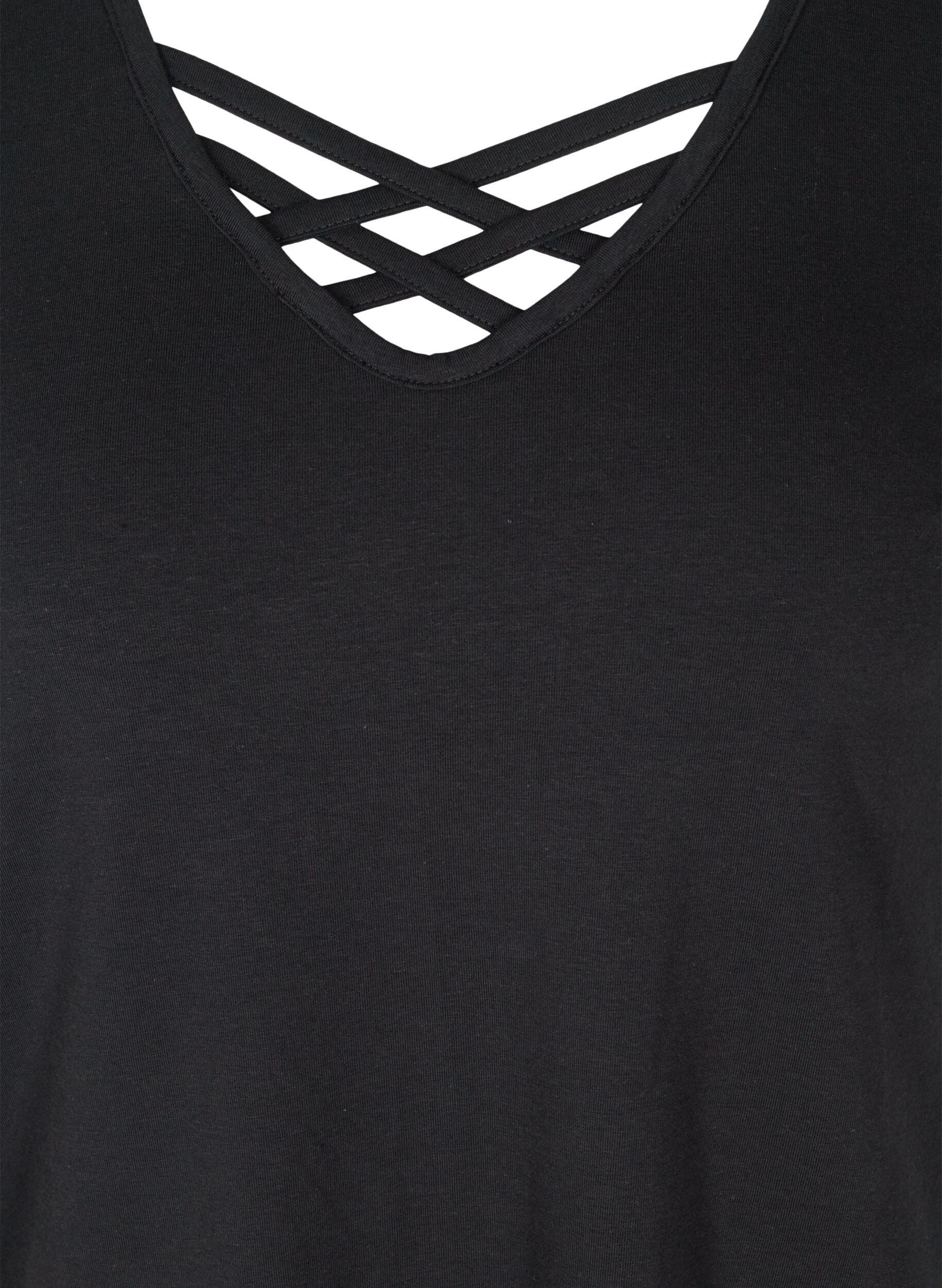 Zizzi T-shirt, Black, Packshot image number 2