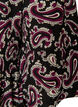 Robe courte en jersey coupe A &agrave; imprim&eacute; int&eacute;gral, Bordeaux fonc&eacute;, Packshot image number 3