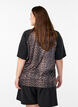 T-shirt de sport &agrave; imprim&eacute; l&eacute;opard et manches raglan, Camel, Model image number 2