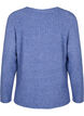 Pull en tricot avec fente, Gray Blue Mel., Packshot image number 1