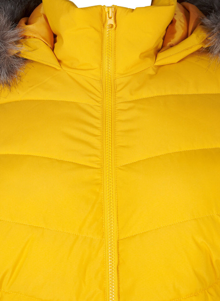 Veste courte à capuche, Jaune, Packshot image number 2