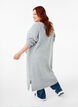 Long cardigan tricoté avec poches, Light Grey Melange, Model image number 1