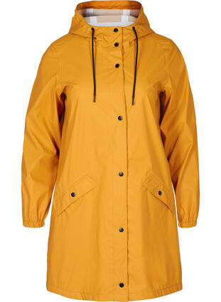 Imperméable à capuche avec coutures étanches, Spruce Yellow, Packshot image number 0