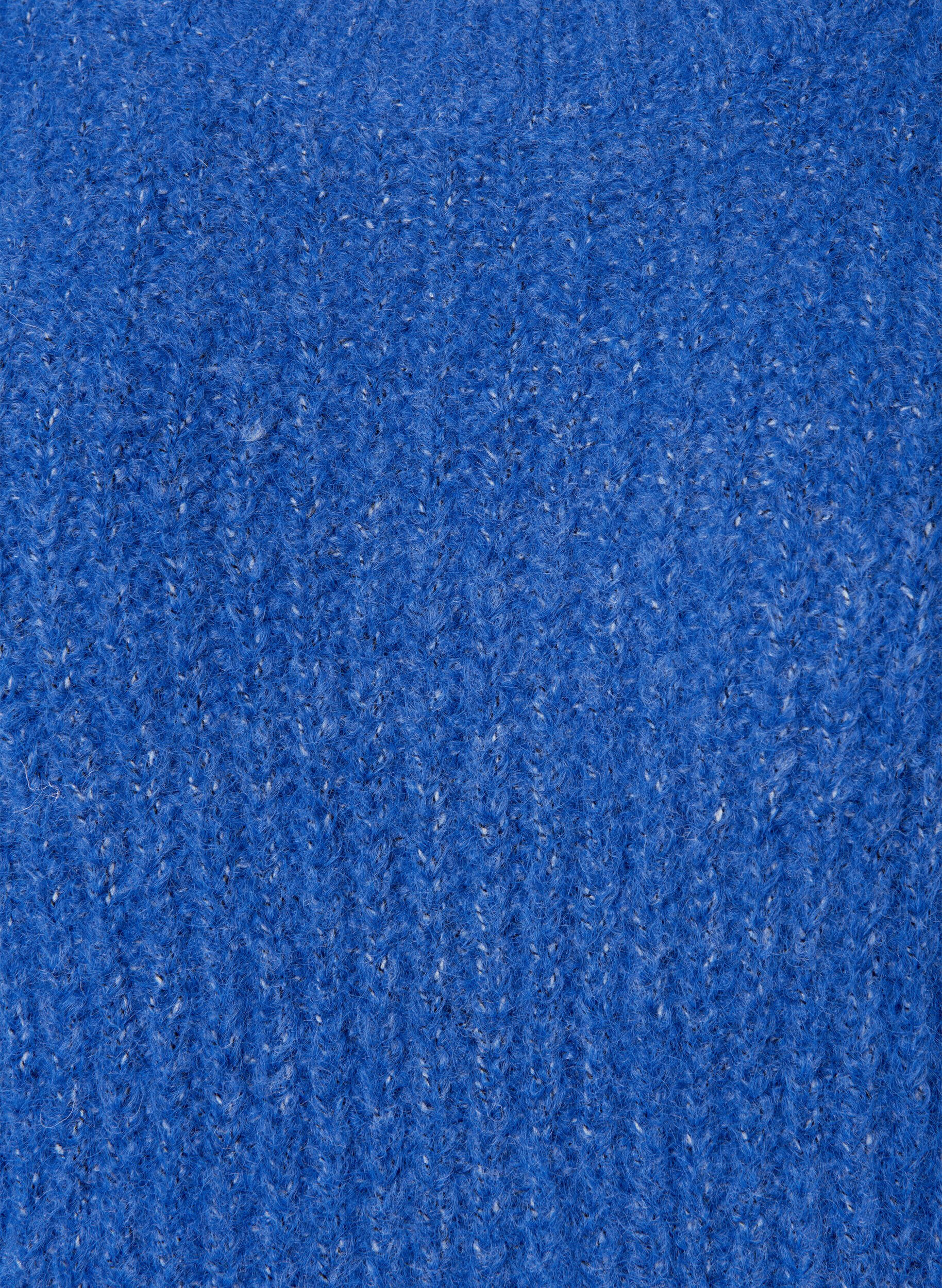 Zizzi Pull en tricot avec de la laine et des manches raglan, Princess Blue, Packshot image number 2
