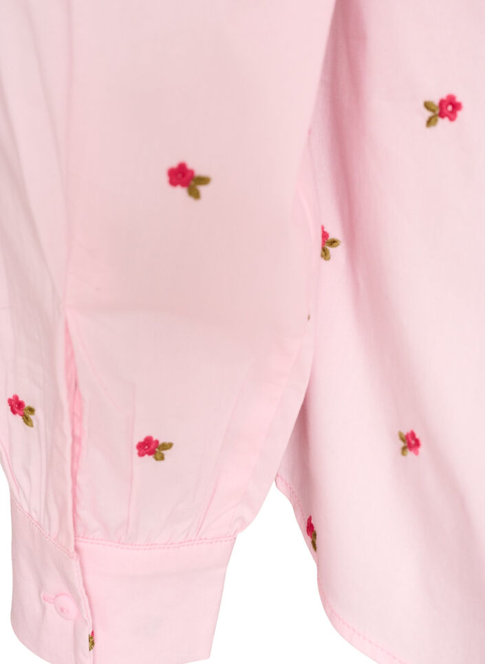Chemise avec cerises brod&eacute;es, Rose, Packshot image number 3