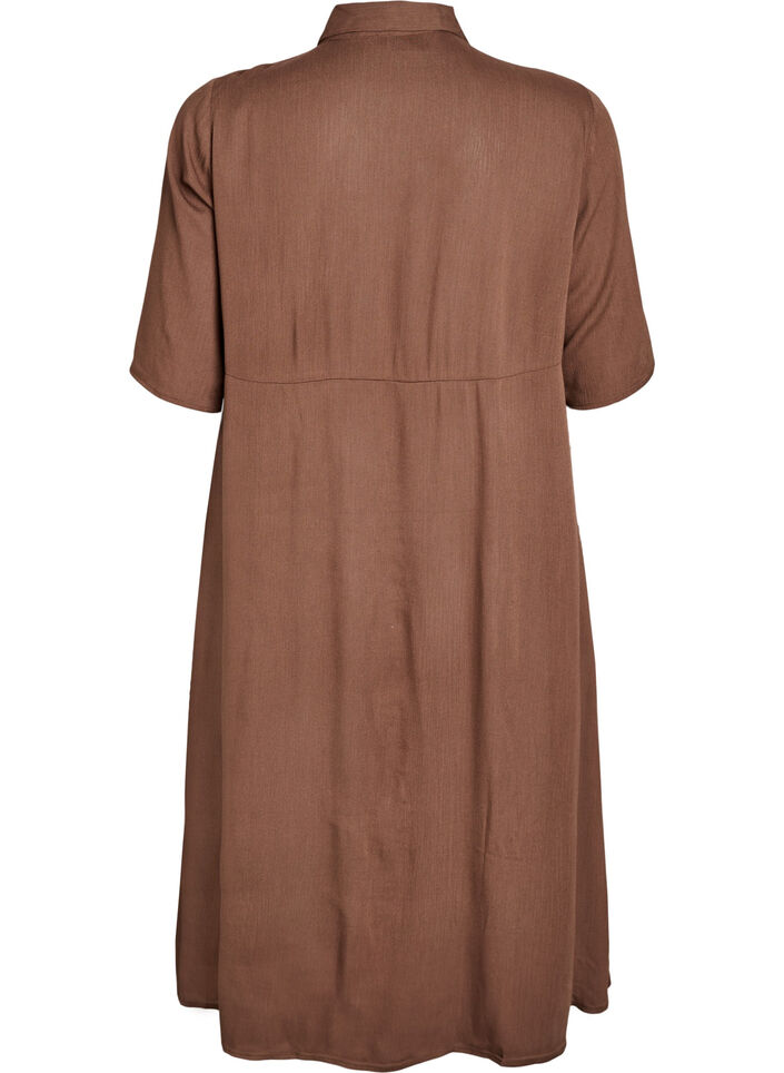 Robe chemise mi-longue à manches courtes, Rain Drum, Packshot image number 1