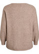 Blouse en maille avec strass et clous, Beige, Packshot image number 1