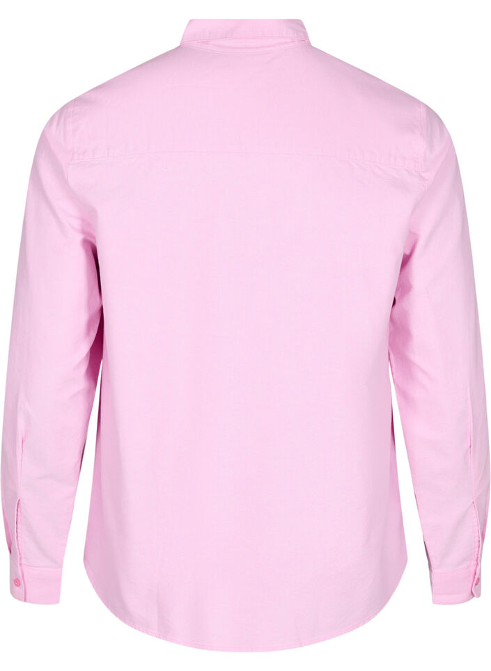 Chemise &agrave; manches longues en coton, Rose, Packshot image number 1