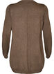 Long cardigan tricot&eacute; dans un m&eacute;lange de viscose, Marron, Packshot image number 1