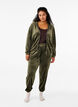 Pantalon ample en velours, Vert fonc&eacute;, Model image number 0