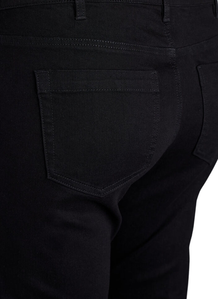 Jean Emily coupe slim fit avec taille normale, Noir, Packshot image number 3