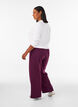 Pantalon de jogging taille haute avec coupe ample, Violet, Model image number 1