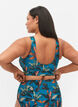 Haut de bikini à encolure ronde, Leaf Print, Model image number 1