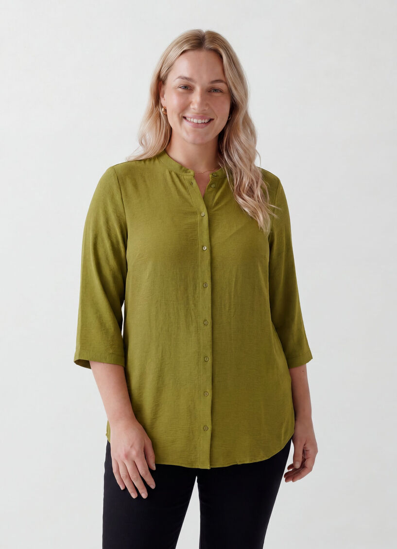 Tunique avec manches 3/4, Vert, Model image number 0