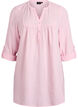 Tunique en mousseline de coton avec broderie anglaise, Rose, Packshot image number 0
