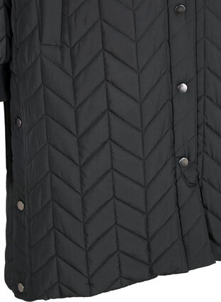 Doudoune à capuche avec boutons, Black, Packshot image number 3