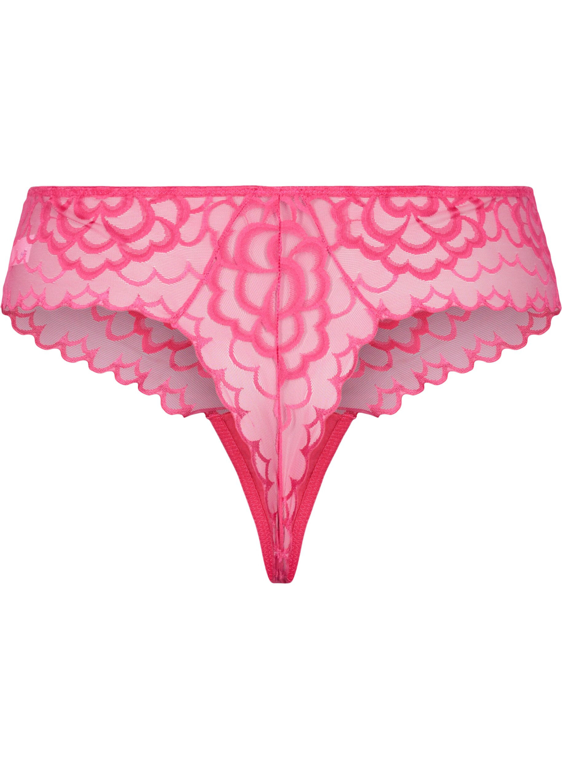 Zizzi String avec dentelle et taille r&eacute;guli&egrave;re, Jazzy, Packshot image number 1