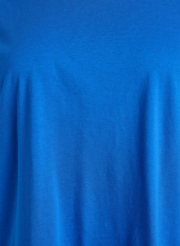 T-shirt à manches courtes en mélange de coton, Bleu, Packshot image number 2