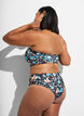 Culotte de bikini br&eacute;silienne &agrave; imprim&eacute; floral, Bleu, Model image number 1