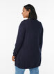 Long cardigan tricoté dans un mélange de viscose, Bleu, Model image number 2