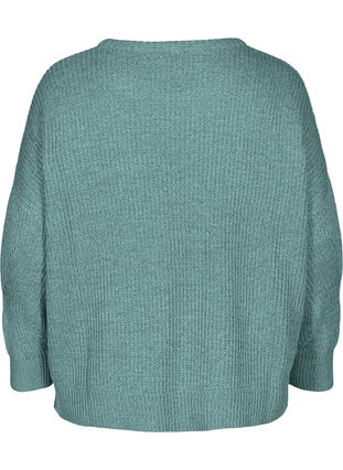 Blouse tricotée à encolure ronde, Sea Pine, Packshot image number 1