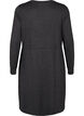 Robe en jersey mi-longue avec liens, Dark Grey Melange, Packshot image number 1