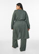 Cardigan long en jersey avec ceinture &agrave; nouer, Vert, Model image number 1