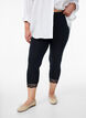 Leggings basiques 3/4 avec bordure en dentelle, Noir, Model image number 0