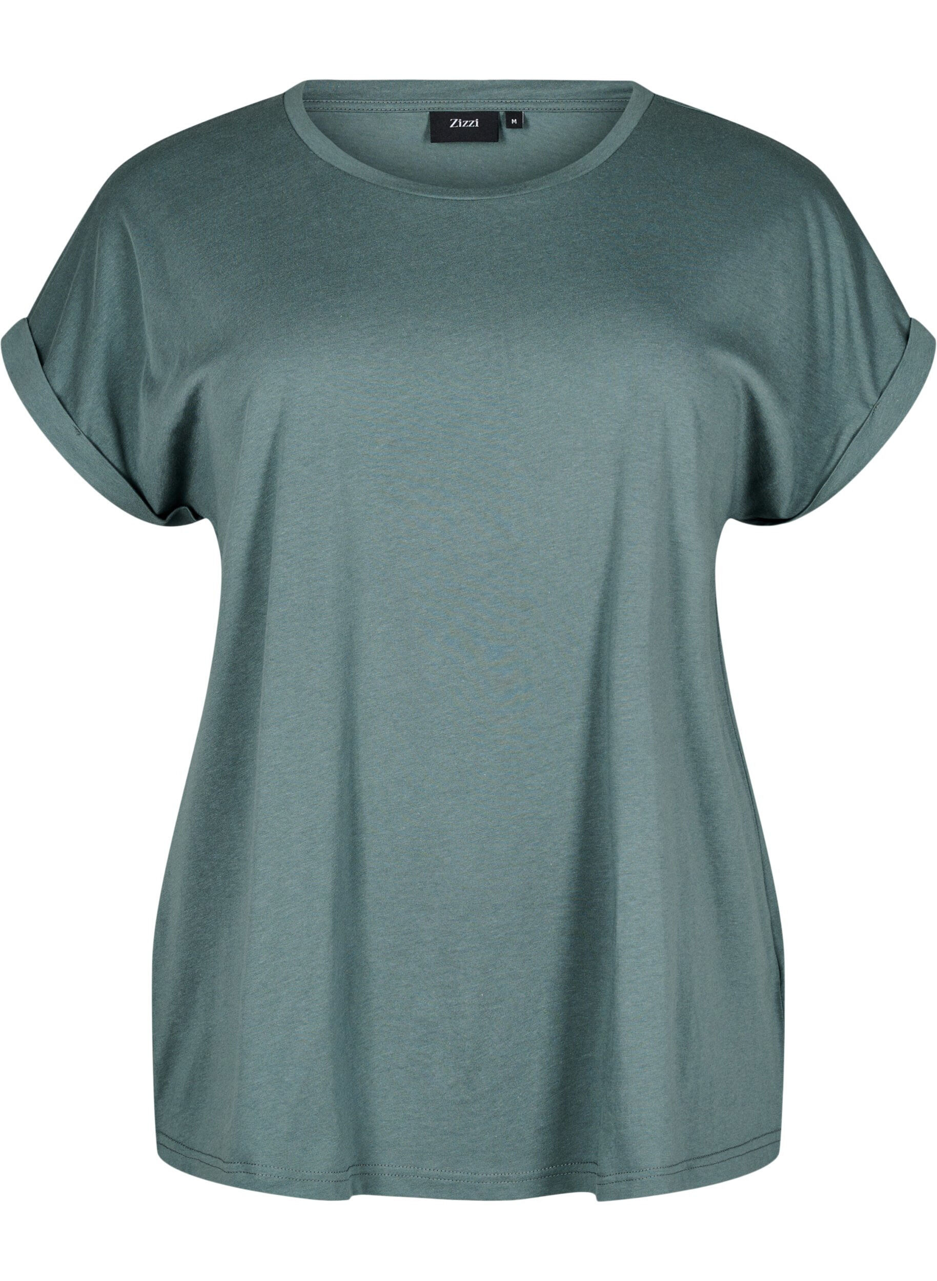 T-shirt &agrave; manches courtes en m&eacute;lange de coton
