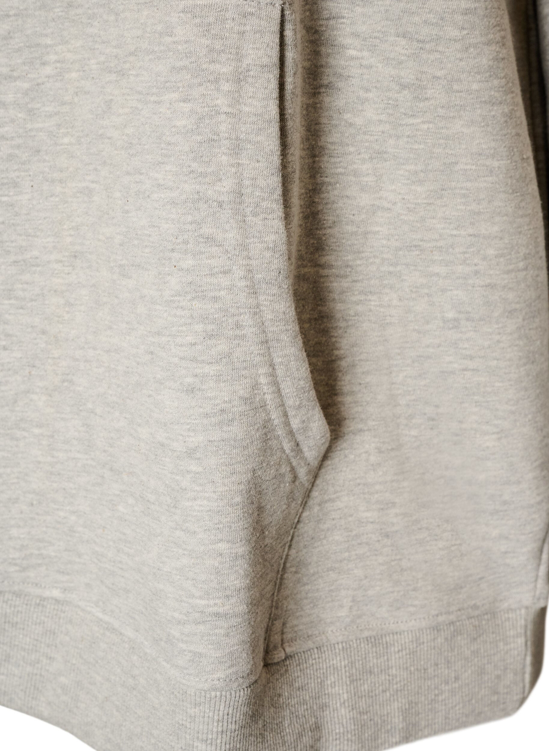 ZizziSweat &agrave; capuche avec motif brod&eacute;, Gris, Packshot image number 3