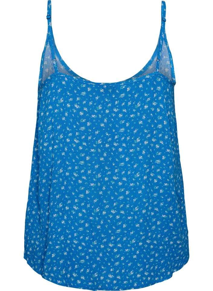 Top &agrave; bretelles en viscose, Bleu, Packshot image number 1