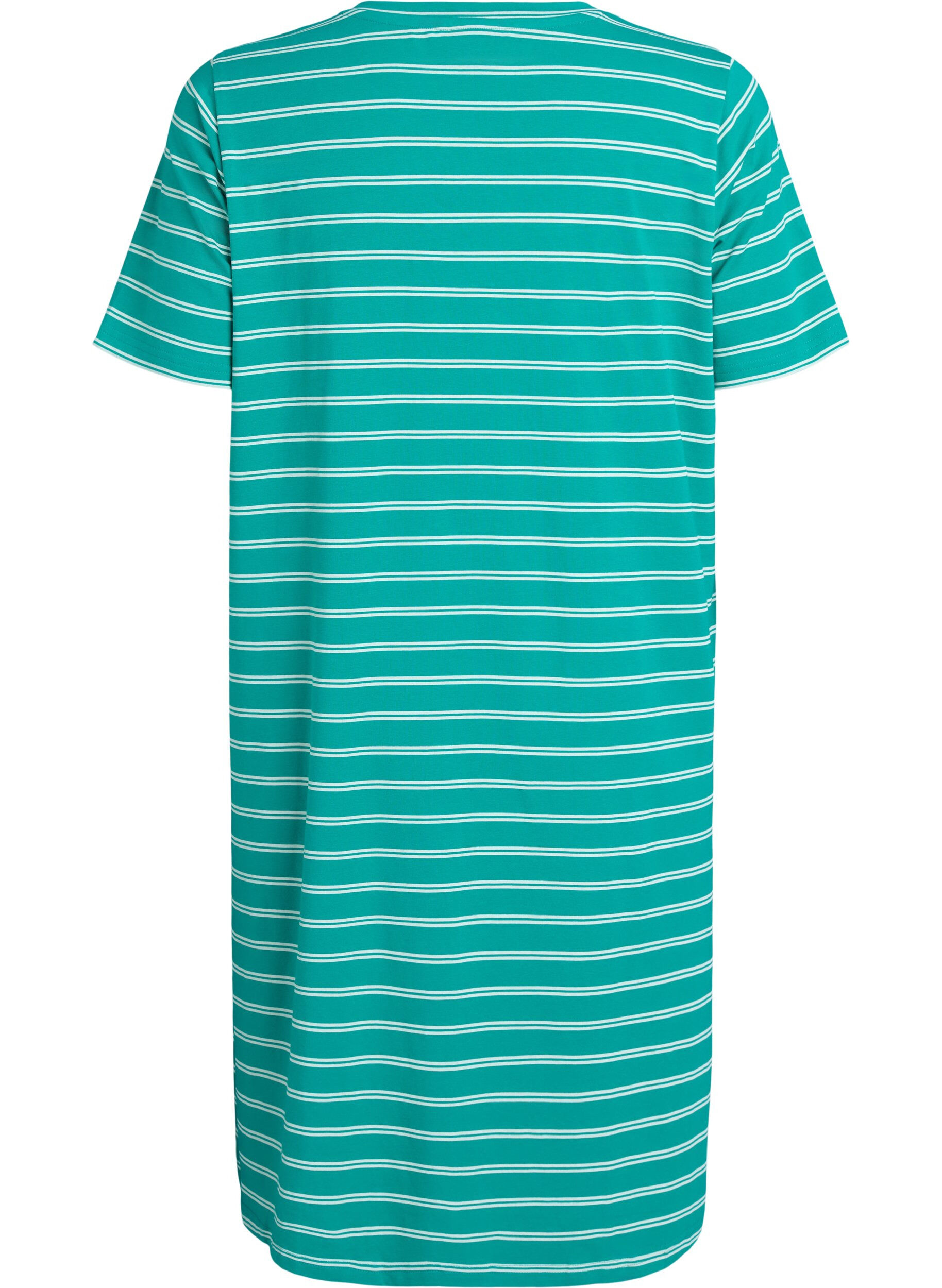 Zizzi Robe en coton avec d&eacute;tail torsad&eacute;, Vert, Packshot image number 1