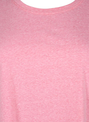 T-shirt mélangé à manches courtes, Strawberry Pink Mel., Packshot image number 2