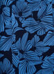 Robe courte &eacute;vas&eacute;e &agrave; imprim&eacute; floral, Bleu, Packshot image number 3