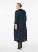 Robe chemise longue à carreaux, Bleu, Model image number 1