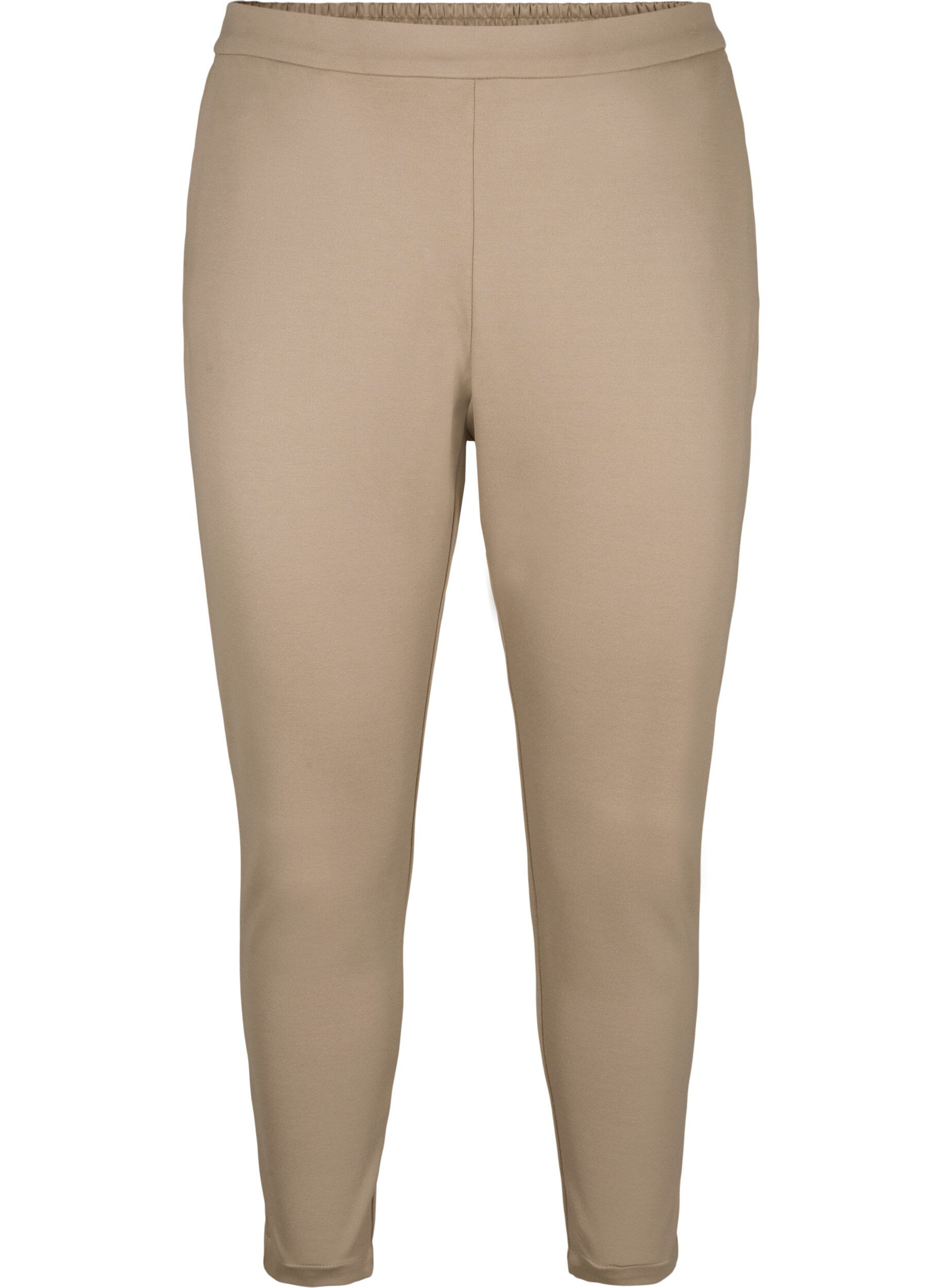 Zizzi Pantalon court avec poches, Beige, Packshot image number 0