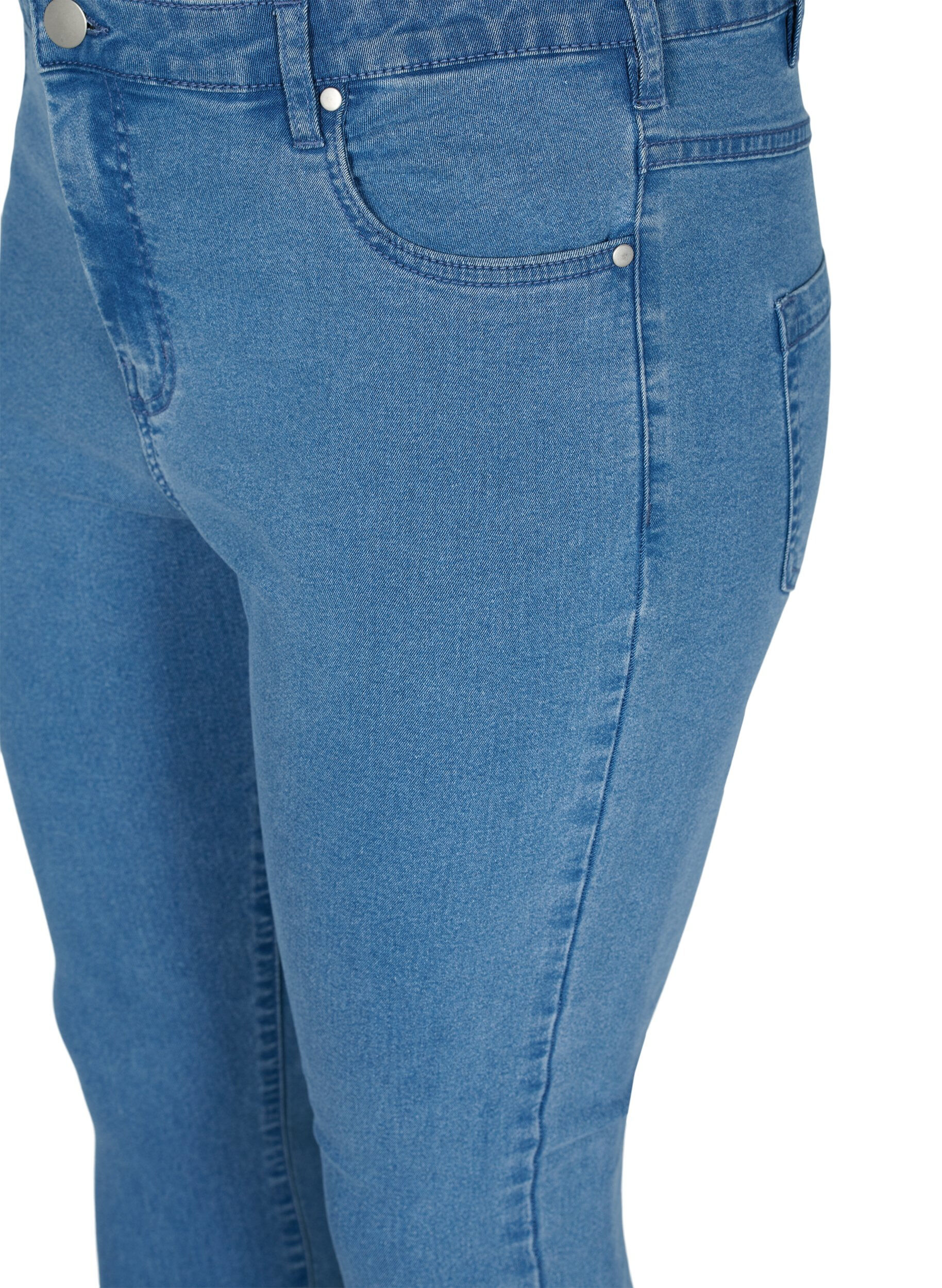 Zizzi Jean Amy super slim taille haute, Bleu Clair, Packshot image number 2