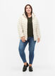 Doudoune l&eacute;g&egrave;re matelass&eacute;e &agrave; capuche, Beige, Model image number 1