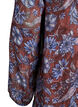 Robe midi &agrave; imprim&eacute; floral avec ourlet &agrave; volants, Marron, Packshot image number 3