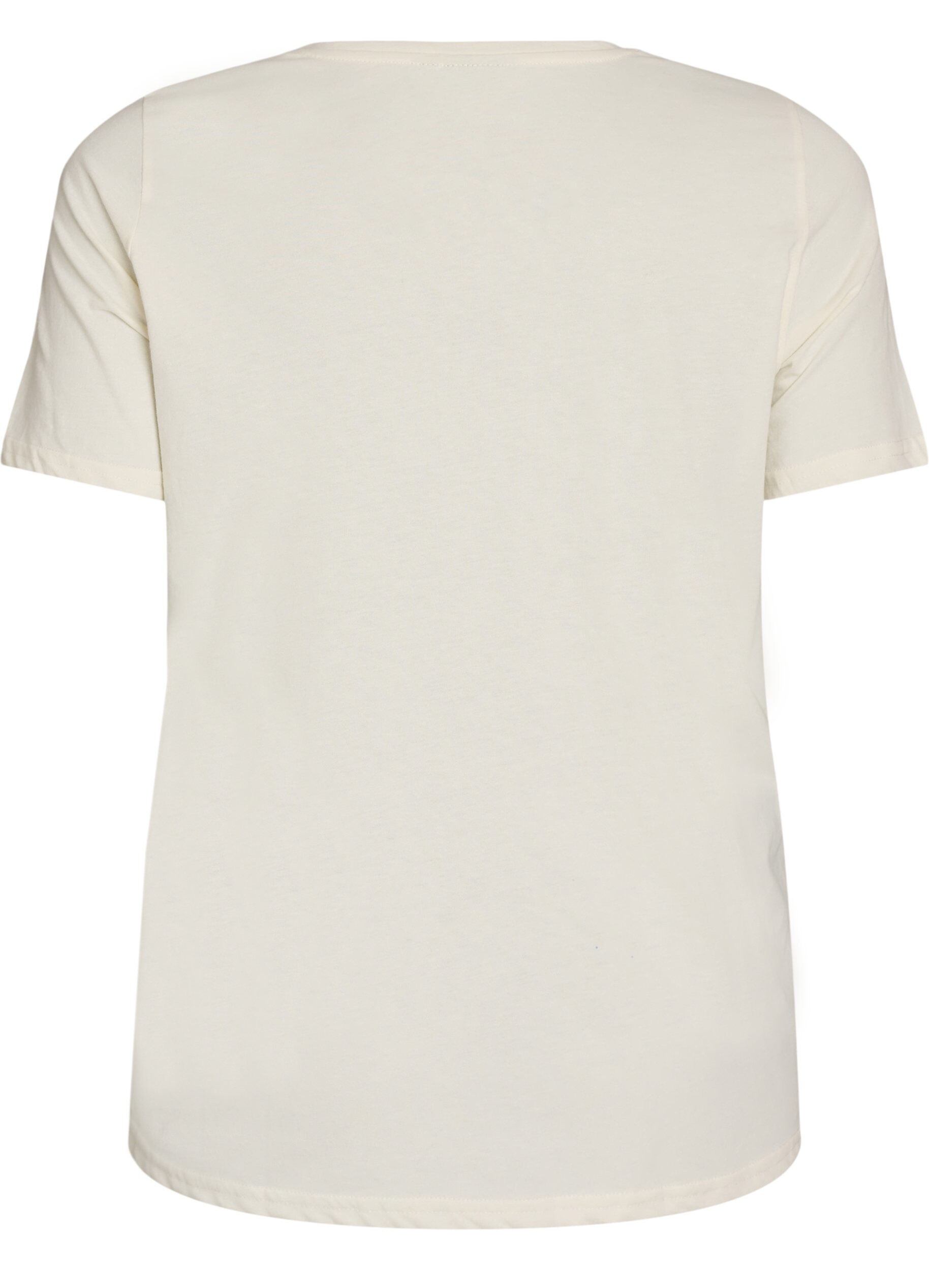 ZizziT-shirt imprim&eacute;, Blanc, Packshot image number 1