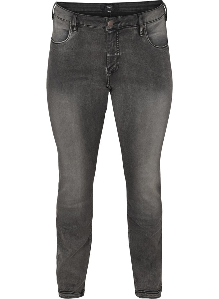 Jeans Emily Slim fit &agrave; taille r&eacute;guli&egrave;re, Gris anthracite, Packshot image number 0