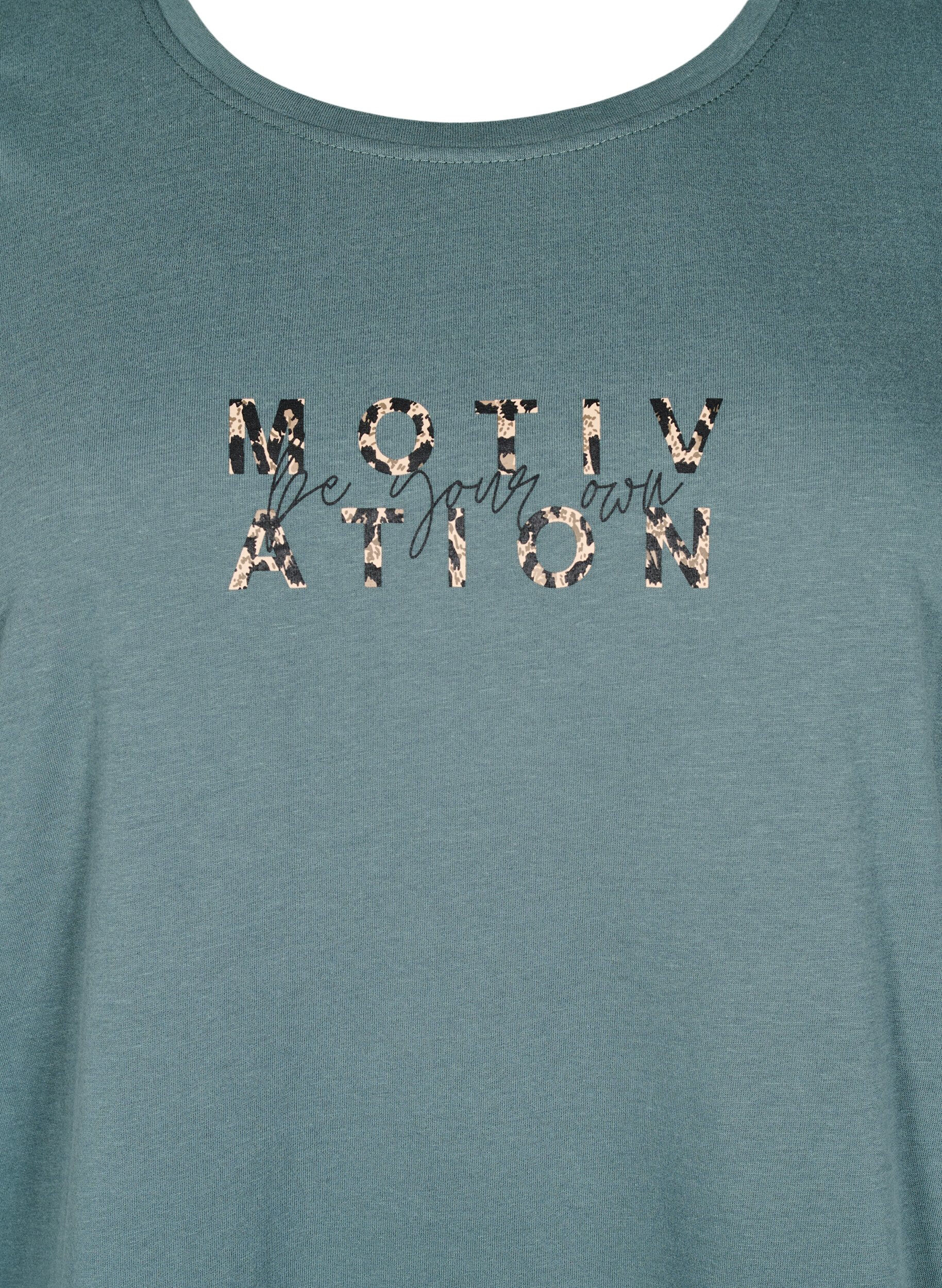 Zizzi FLASH - T-shirt avec motif, Vert clair, Packshot image number 2