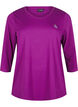 Haut de sport &agrave; manches 3/4, Violet, Packshot image number 0