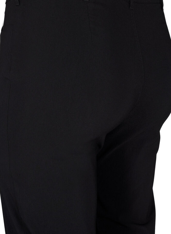 Pantalon classique en viscose m&eacute;lang&eacute;e, Noir, Packshot image number 3